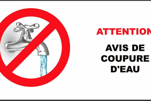 Avis de coupure d’eau