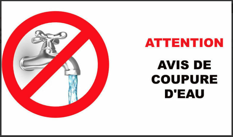 Avis de coupure d’eau