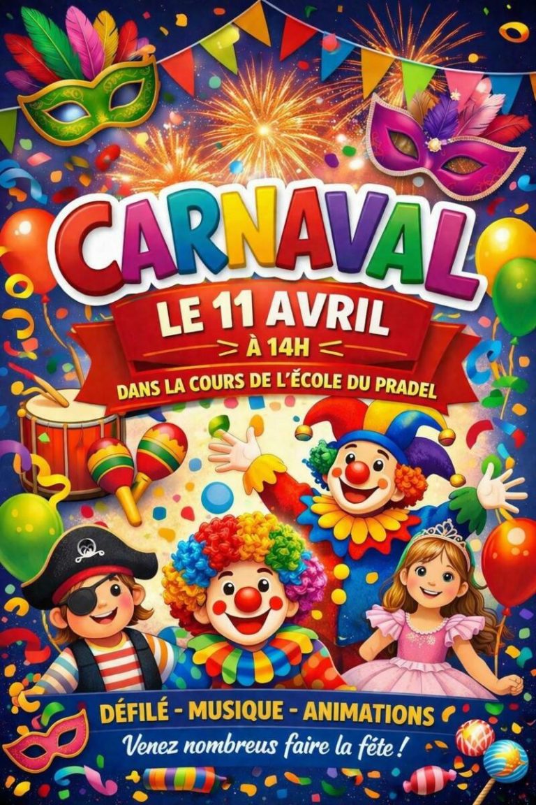 Carnaval : nouvelle date samedi 11 avril