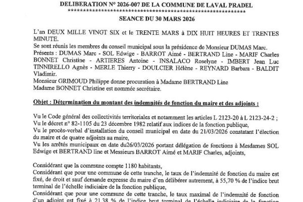 Délibérations du conseil municipal