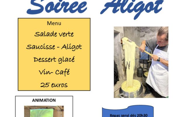Soirée Aligot signée Sauvegarde du Château