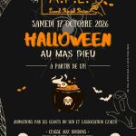 Fêtez Halloween samedi 17 octobre au Mas Dieu