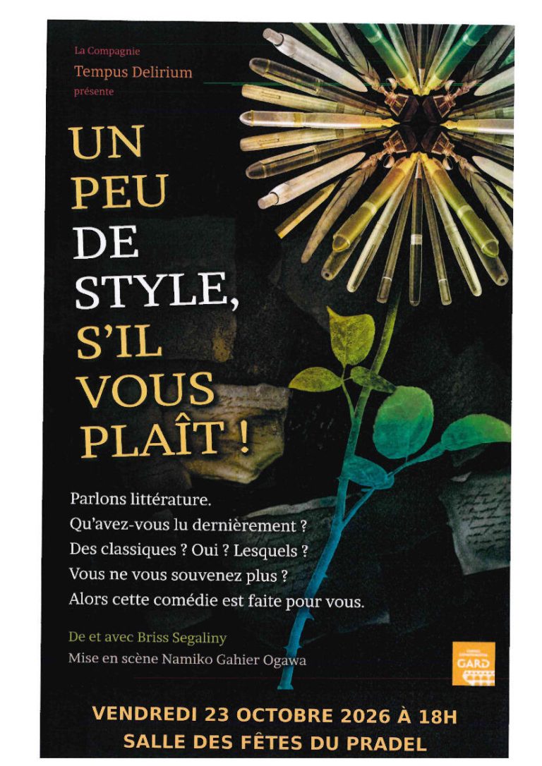 Soirée théâtre vendredi 23 octobre